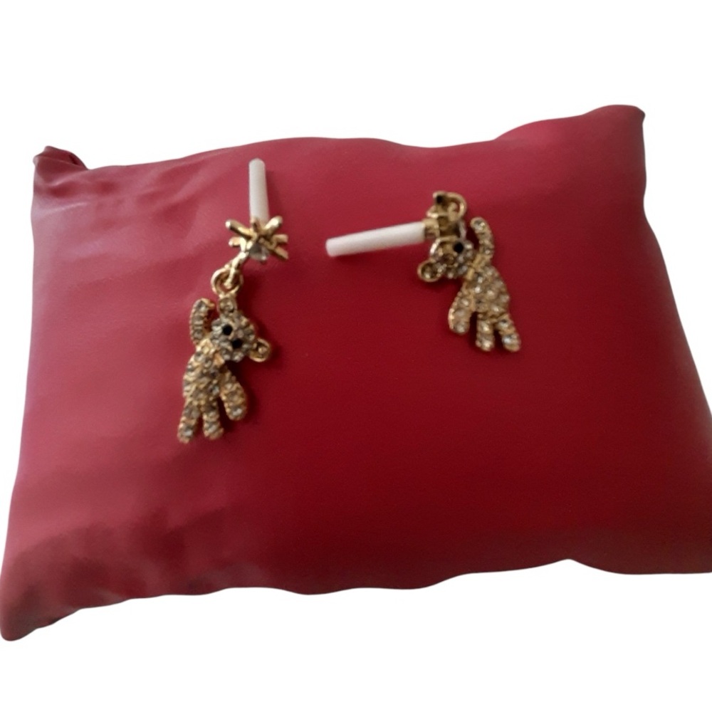 Fashion Jewelry Bear Drop Earrings Costume Jewelry - Picture 4 of 6